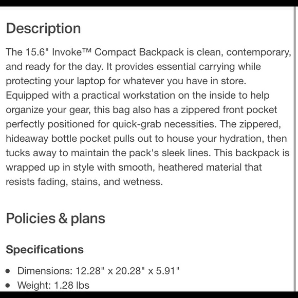 Targus Invoke Compact Backpack - Picture 8 of 8